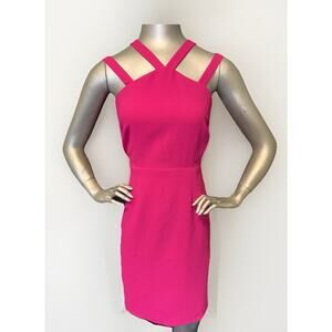 19 Cooper Fuscia Halter Dress Size S
